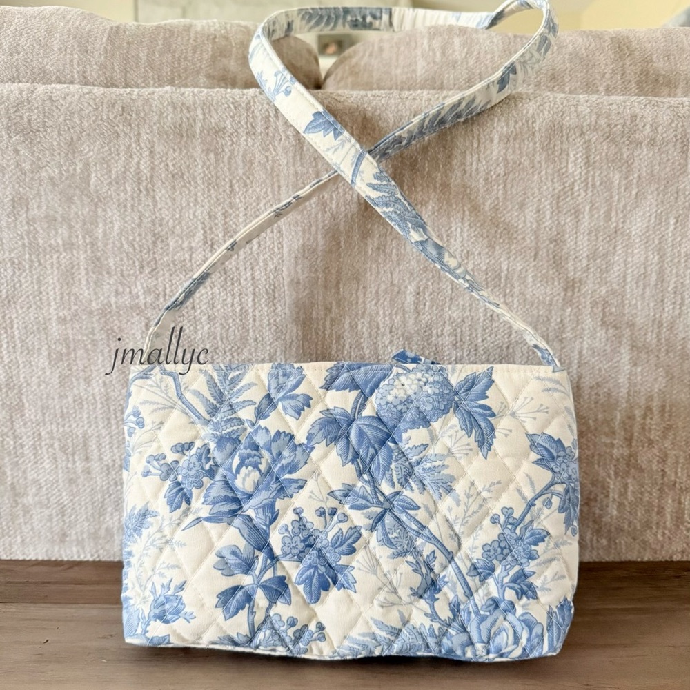 2001 BLUE TOILE Vera Bradley Patchwork Crossbody - RARE VINTAGE RETIRED